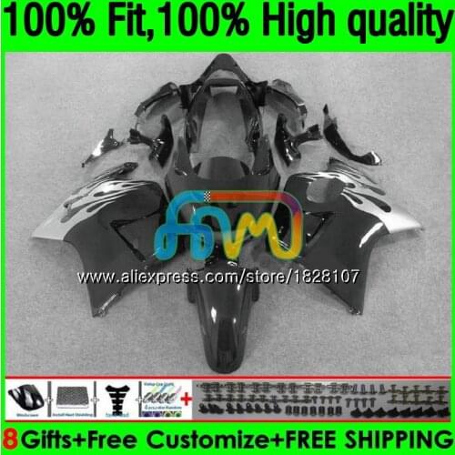 CBR1100 XX For HONDA Blackbird CBR 1100XX 02 03 Black silver 05 06 07 132BS.40 CBR1100XX 2002 2003 2004 2005 2006 2007 Fairings