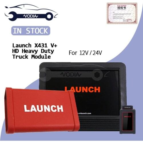 LAUNCH X431V+ Pad 3 Diagnostic Scan Tool + X431 HD Heavy Duty Truck Module Box for 12V/24V Diesel Trucks Cars Full System Tool
