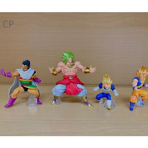 BANDAI Dragon Ball Action Figure Genuine Anime HG Gacha09 Series Broly Vegetajv Rare Model Decoration Toy
