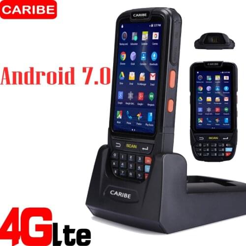 Caribe Handheld 1D Barcode Scanner Android PDA Wifi Mobile and HF Rfid Tags reader laser RFID HF UHF QR Code Scanner