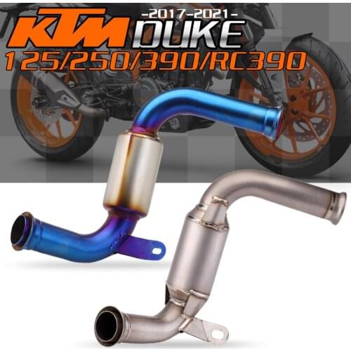 Round exhaust silencer for motorcycle, threading the middle barrel for duke125 duke250 duke200 duke390 2014 2015 2016 2017 2020