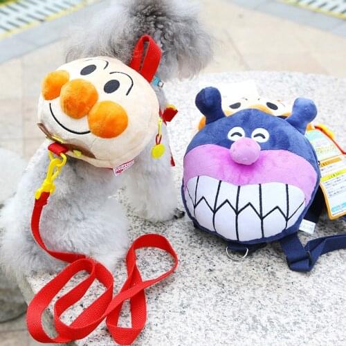 Cute Cartoon Dog Backpack Harness Outdoor School Bag Carrier Walking With Leash Set Travel Small Medium Animal Pet Collar Goods