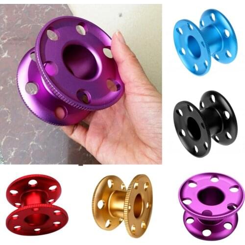 Multi Purpose Scuba Diving Compact Alloy Finger Reel Tech Spool 83x51mm Scuba Diving Finger Spool Safe Equipment BCD Accessories