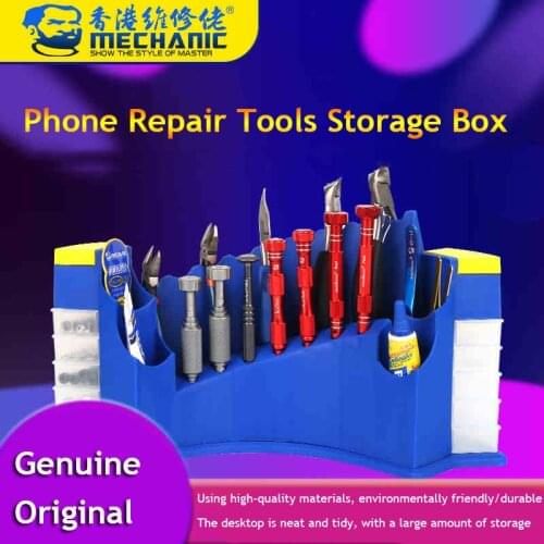 Mechanic MT-BR05 Mutifunctional Storage Box For Mobile Phone Repair Parts Screwdriver Tweezer Screw Holder Phone Parts Organizer