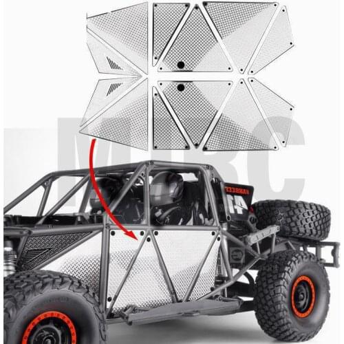 Stainless steel front wheel arch protection plate armor skid for 1/7 TRAXXAS UDR Rc Crawler Car Part