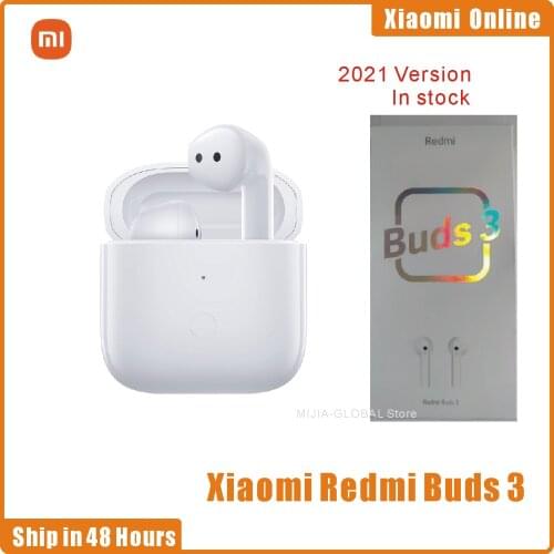 2021 NEW Xiaomi Redmi Buds 3 TWS Wireless Earbuds Bluetooth 5.2 Earphones Noise Canceling IP54 waterproof headphones MIUI
