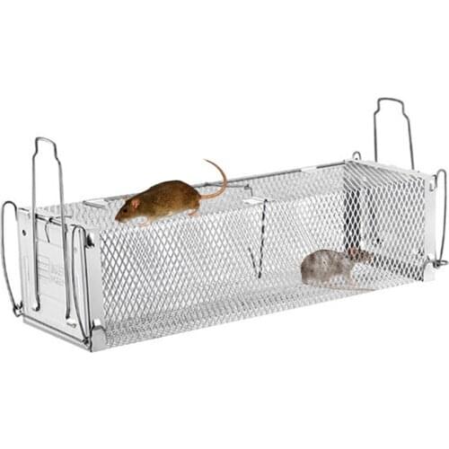 NEW Smart Door Humane Live Mouse Trap Animal Mouse Cage Rat Mouse Mice Traps for Small Rodent Animals for Indoor Outdoor #D0