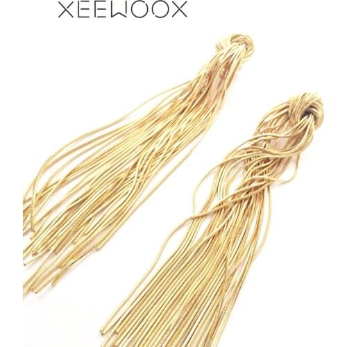 XEEWOOX 2019 New Fashion Trendy Tassel Earrings Retro Designer Hyperbole Gold Earrings Party Irregular Drop Earrings For Women