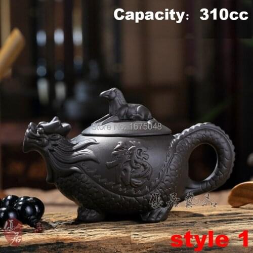 Authentic yixing teapot dragon and horse tea pot big capacity Chinese Zodiac teapot handicraft tea set kettle kung fu teapot