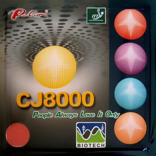 Palio CJ8000 BIOTECH (Short-Middle Court Loop+Attack) Pimples In Table Tennis PingPong Rubber With Sponge (40-42 degree) 2.2mm