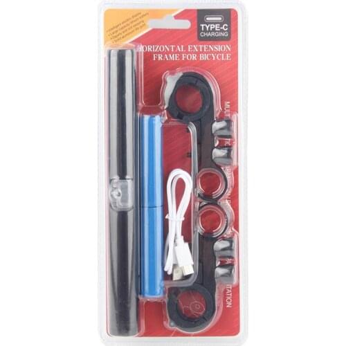 Rechargeable Bike Handlebar Extender Bike Headlight Mount For USB Charging Bank Speedometers