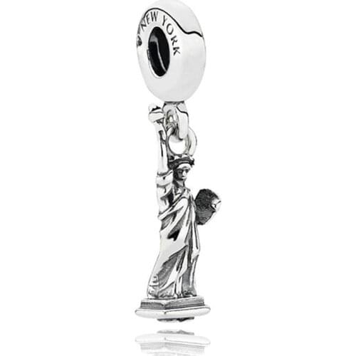 Statue of Liberty Enlightening The World Pendant Fit Original Pan Charms Bracelets for Women Jewelry Accessories Bangle Berloque