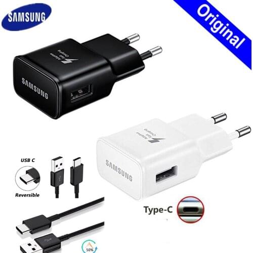 Samsung S10 Fast Charger Original EU 9V 1.67A Usb Wall Chargers Power Adapter A50 2A USB Type C Cable For Galaxy A30 Smart Phone