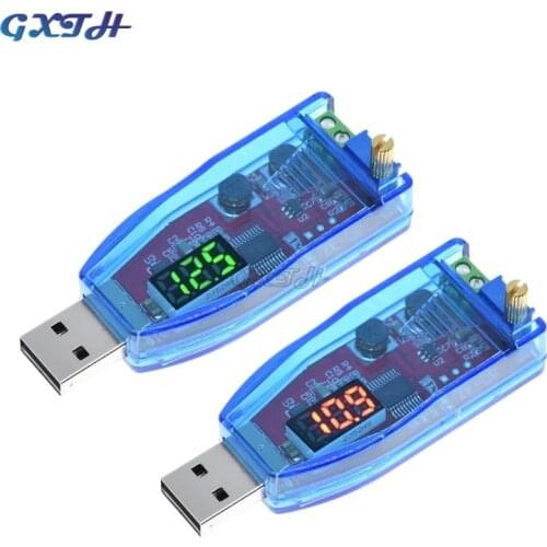 LED DC-DC 5V to DC 1-24V Adjustable Potentiometer USB Step Up/Down Buck Boost Converter Power Supply Voltage Regulator Module