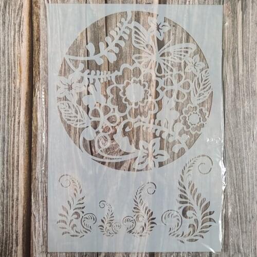 A4 Size DIY Craft Mandala Stencil for Painting on Wood,Fabric,Walls Art Scrapbooking Stamping Album Embossing Paper Cards