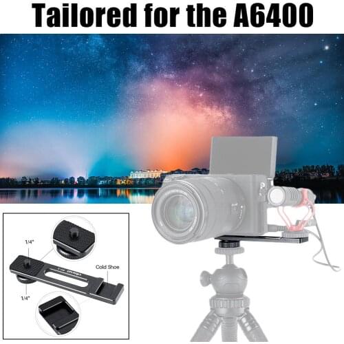 For ULANZI PT-5 Microphone Hot Shoe Extension Rod For Sony A6400 Camera VLOG Microphone Stand Extender Camera Equipment