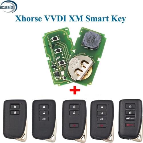 Xhorse VVDI XM Smart Key Universal Remote Key Shell + PCB For Toyota 8A /4D for KEY TOOL Plus Max VVDI2 VVDI Mini