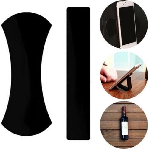 2pcs Magic Nano Rubber Pad Anti Slip Mat Sticker No Trace Car Mobile Phone Mount Holder Lazy Bracket Pods Sticky Fixate Gel Pad