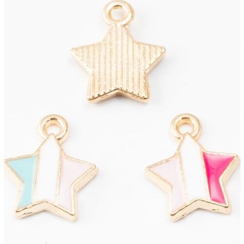 YEPENGFEI 40 PCS star Charms Alloy jewelry Pendants for Jewelry Making DIY Handmade Craft Accessories js2180