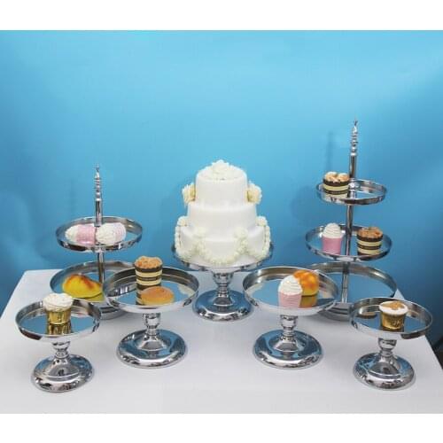 Mirror Cake Stand Wedding Centerpiece Display Party Event Decoration cupcake stand set children birthday