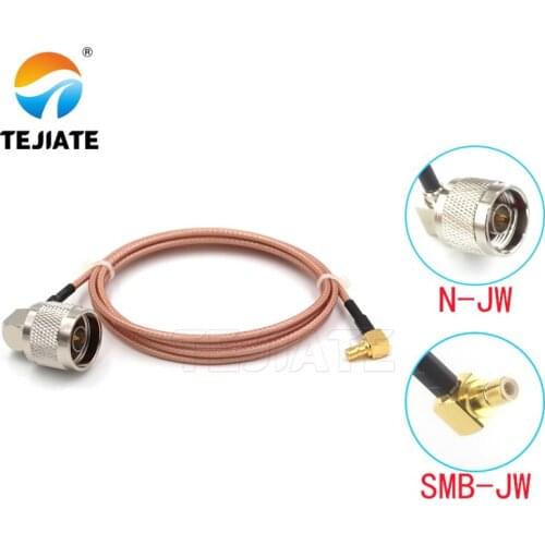 1PCS TEJIATE Adapter Cable N To SMB Type NJW Convert SMBJW 8-90CM 1M 1.5M 2M Length Connector RG316 Wire