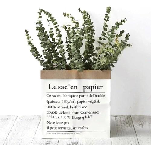 European Style 10Pcs/Bouquet Dried Natural Eucalyptus Branches Leaves Flower Arrangement Decor