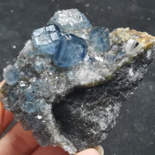 46.3gNatural green blue fluorite, crystal mineral crystal specimen