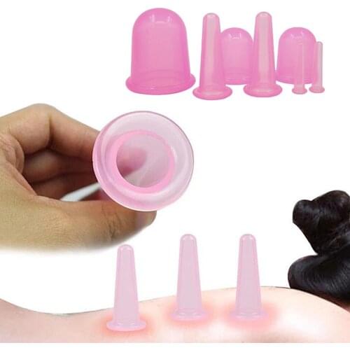 7 in 1 Silicone Vacuum Neck Back Chest Abdomen Eye Leg Massage Cupping Kit