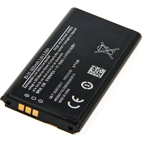 1800mAh BV-5S batteries for Nokia X2 X2D X2DS RM-1013 mobile phone Original size Replacement Battery