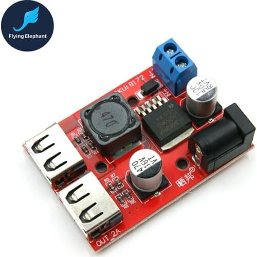 DC-DC Step-down Power Regulator Module 9V/12V/24V/36V To 5V 3A Double USB voltage stabilizer