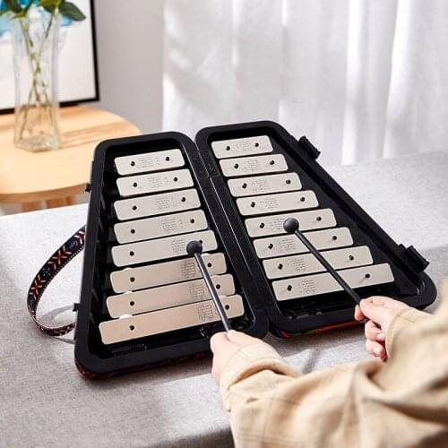 16 tone Kids Hand Knock Piano Percussion Musical Instruments Portable Hand Knock Piano Child Hand Knock Piano Preschool Toy