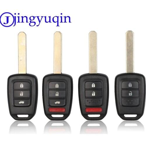 Jingyuqin 10p 2/3/4 Buttons Remote Car Key Shell Case Cover Fob Blank For Honda GREIZ Civic City XRV Vezel
