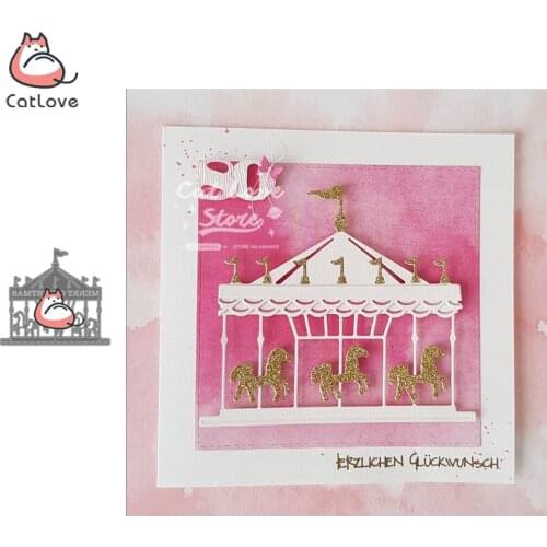 Carousel Metal Cutting Dies Scrapbooking Stencil DIY Decorative Craft Embossing Die Cuts Card Making New Dies For 2019