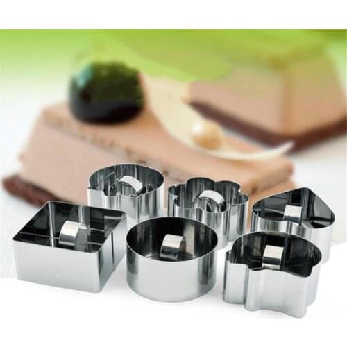 Stainless Steel 3D Round Cake Molds For DIY Bakeware Cake Molds Cupcake Mold Salad Dessert Die Mousse Ring Cake Decorting Tools