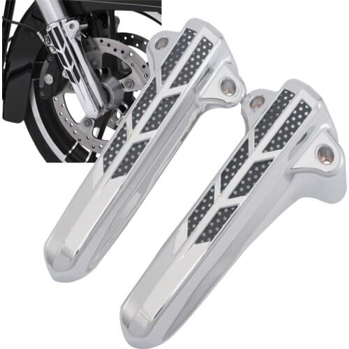 Motorcycle Front Fork Lower Leg Slider Cover For Harley Touring Electra Glide Road King Street Glide Ultra 2014-Up