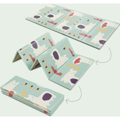 Cartoon Carpet Double-side Foldable Baby Play Mat Waterproof Room Decoration XPE Foam 1cm Kids Rug Toddlers Soft Crawling Pad