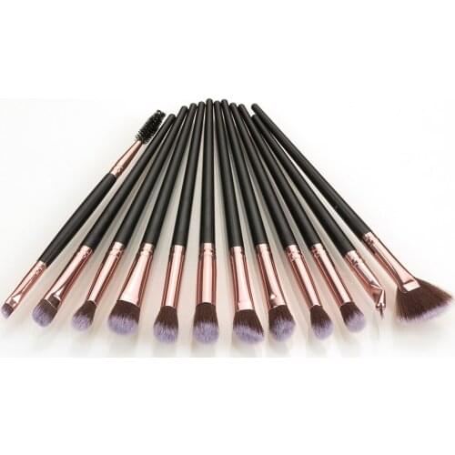 12pcs/lot Makeup Brushes Set Eye Shadow Blending Eyeliner Eyelash Eyebrow Brushes For Make up Professional Eyeshadow Brush