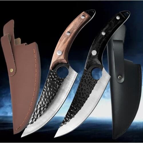 Stainless Steel Handmade Bone Knife Kitchen Meat Fishing Knife Boning Knife Butcher knife Meat Cleaver Outdoor Knife Cutter