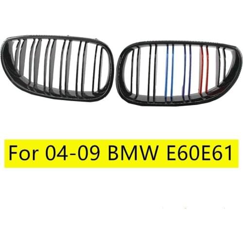 Racing Grills Front Kidney Sport Grilles Hood Grill For BMW 5 Series 04-09 BMW E60 E61