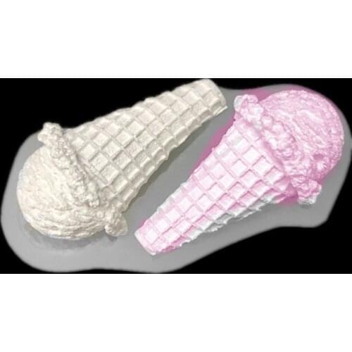 Ice Cream Shape Chocolate Candy Silicone Mold 3D Mousse Fondant Cake Molds Pastry Biscuits Mould Baking Cake Decoration Tools