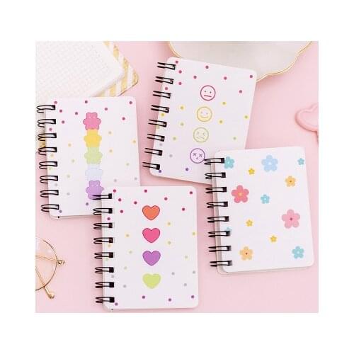 Hard cover cute binder mini notepad cartoon portable PDA school kawaii plan notepad agenda notebook