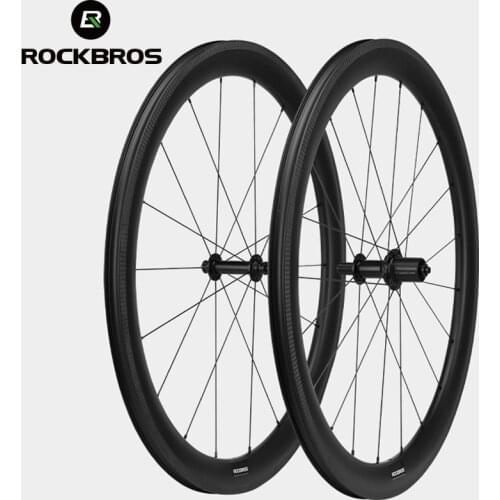 ROCKBROS 700c Carbon Wheels Carbon Wheel for Road Bicycle Road Bicycle Wheels 50mm Depth 38mm Carbon Wheel Set Racing Wheelset