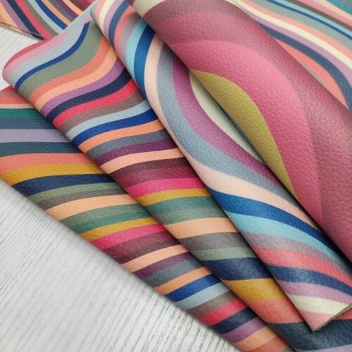 1.5mm Rainbow color first layer cowhide natural fall pattern leather DIY handmade leather fabric