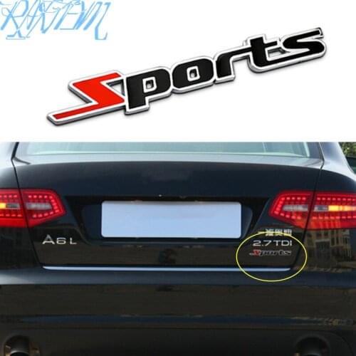 1pcs Car Styling Sport Stickers For Toyota Camry Highlander RAV4 Crown Reiz Corolla Vios Yaris L Accessories