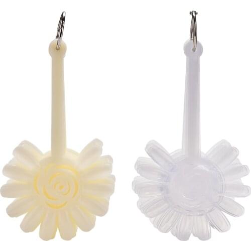 120 False Tips Nail Art Design Acrylic Polish Board Practice Rose Fan Stickers Wheel Display Polish Color Tools