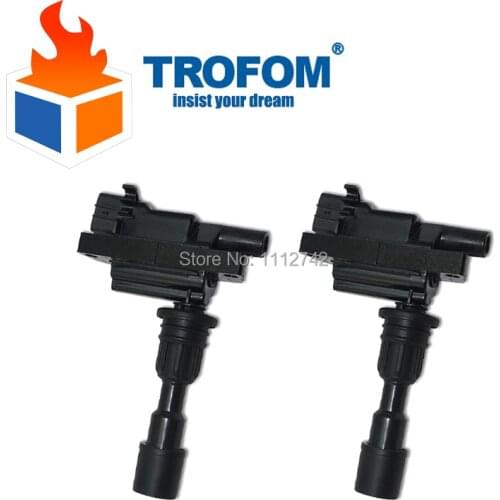 2 pcs Ignition Coil Parts For MAZDA Miata 323 F 323 S 1.5 1.6 ZLY1-18-100 ZZY118100 ZL01-18-100 ZL0118100 ZZY1-18-100 UF-408