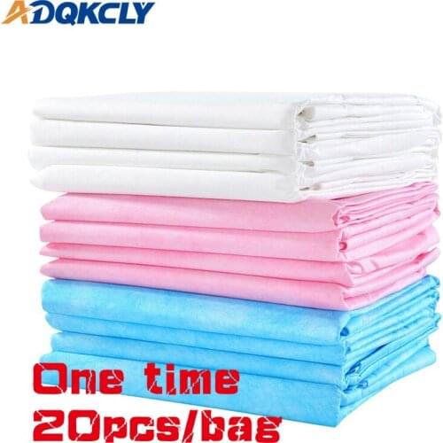20pcs/Bag Beauty Massage Table Bed Sheet Solid Polyester Material Flat Sheet for Treatment SPA Disposible Massage sheet 75*175cm