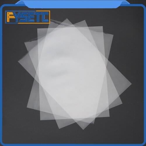 4 sheets FEP Film 242*147*0.1mm DLP LCD SLA Resin 3D Printer For Wanhao Duplicator D7, Proniks KLD-LCD1260, YHD-101