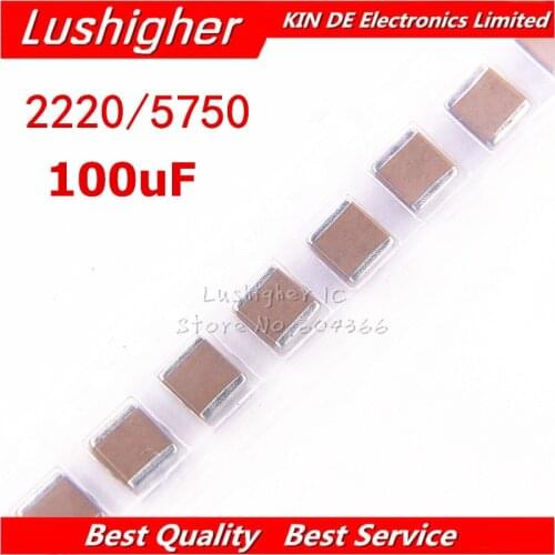 5pcs 2220 5750 100uF 107M 1000V 1KV X7R 20% SMD Ceramic Capacitor