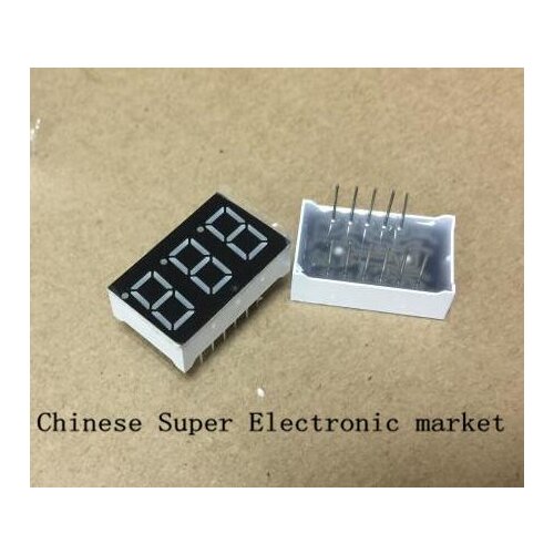 50PCS 0.36 inch 3 Bit Digital Tube Red Led Display Series Voltage Panel Common Cathode